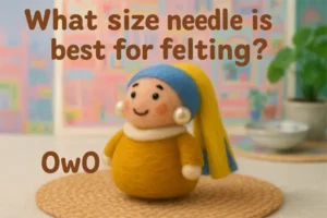 What size needle is best for felting?