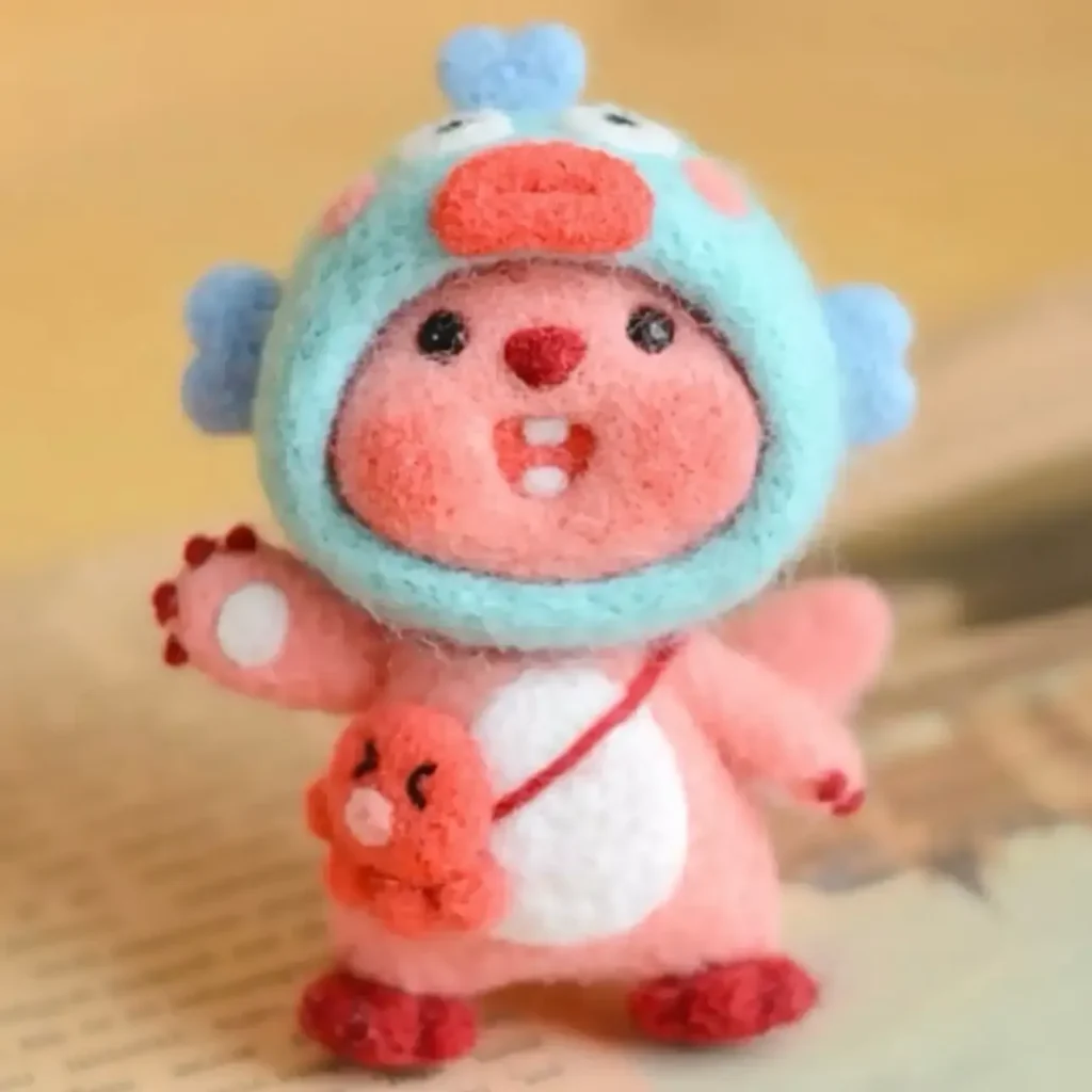 needle-felting-bear