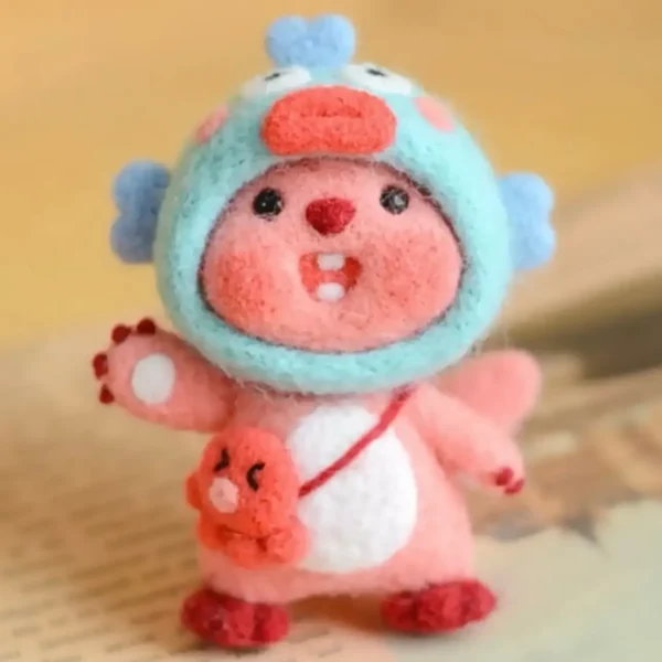 needle-felting-bear