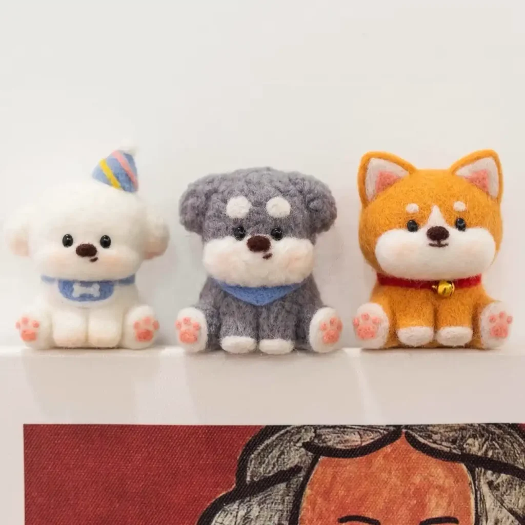 needle-felting-dog